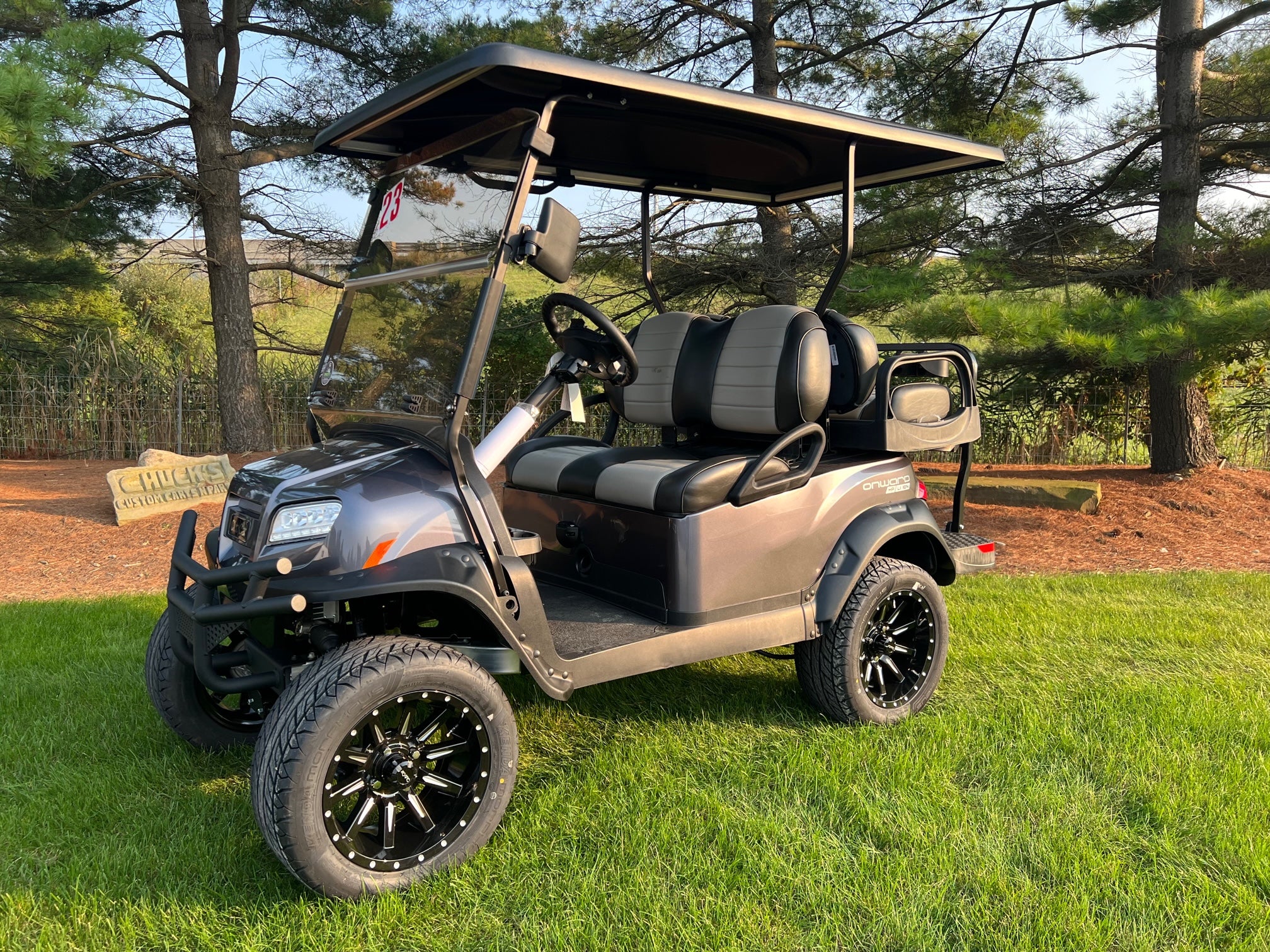 2023 Club Car Onward Lithium Hp Lifted  Artic Grey  Four Passenger Golf Cart