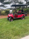 2024 Evolution Classic Four Candy  Red  Lithium Ion Four Passenger
