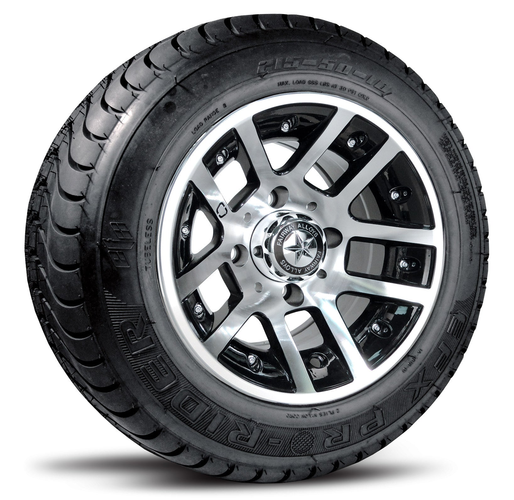 10"  Fairway Alloy Illusion Wheel on Street Tire "Free Shipping"