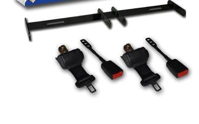 Golf Cart Seat Belt Bracket With Four Retractable Seat Belts