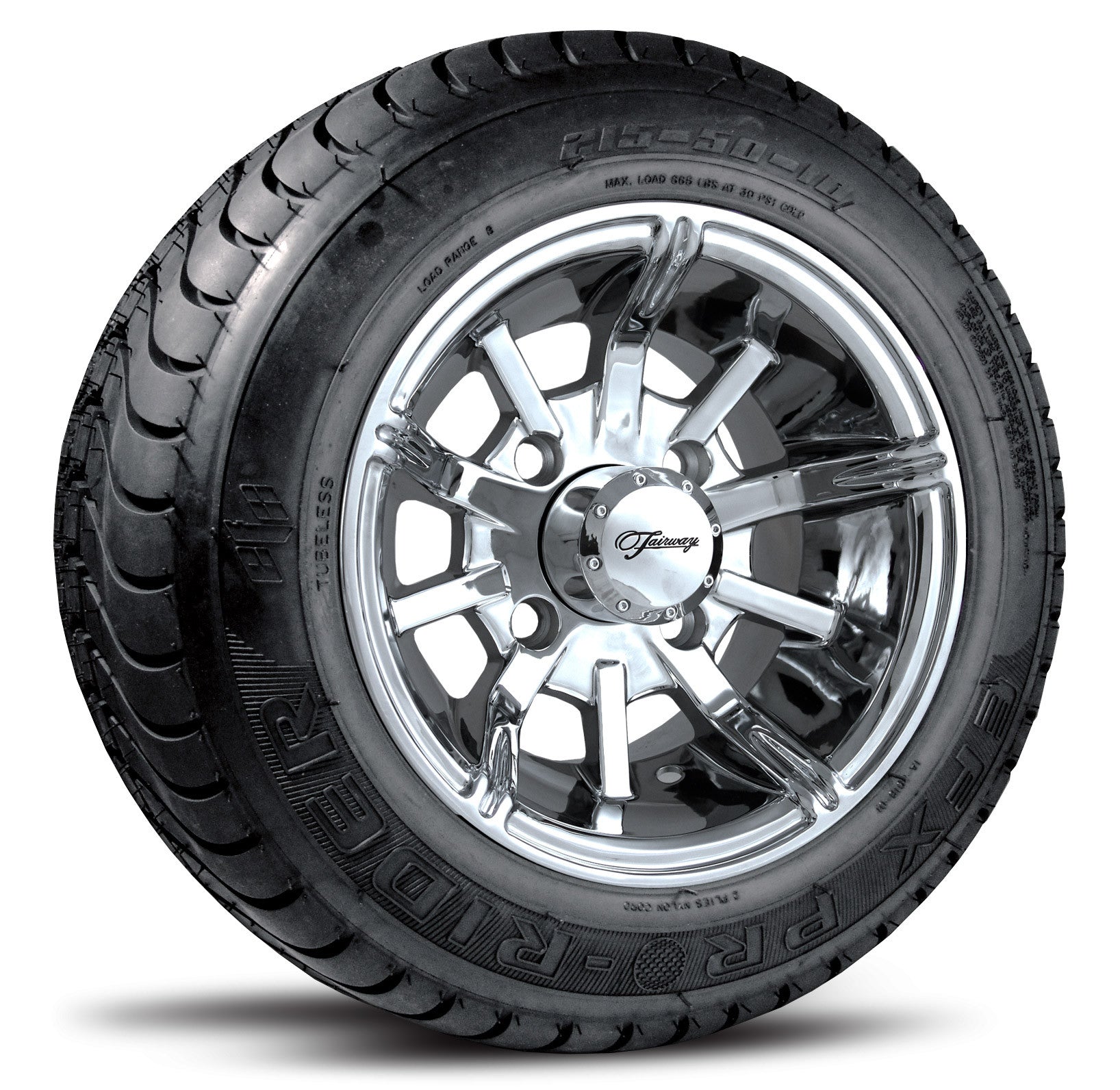 10"  Platinum Fairway Alloy  Wheel On Street Tire "Free Shipping"