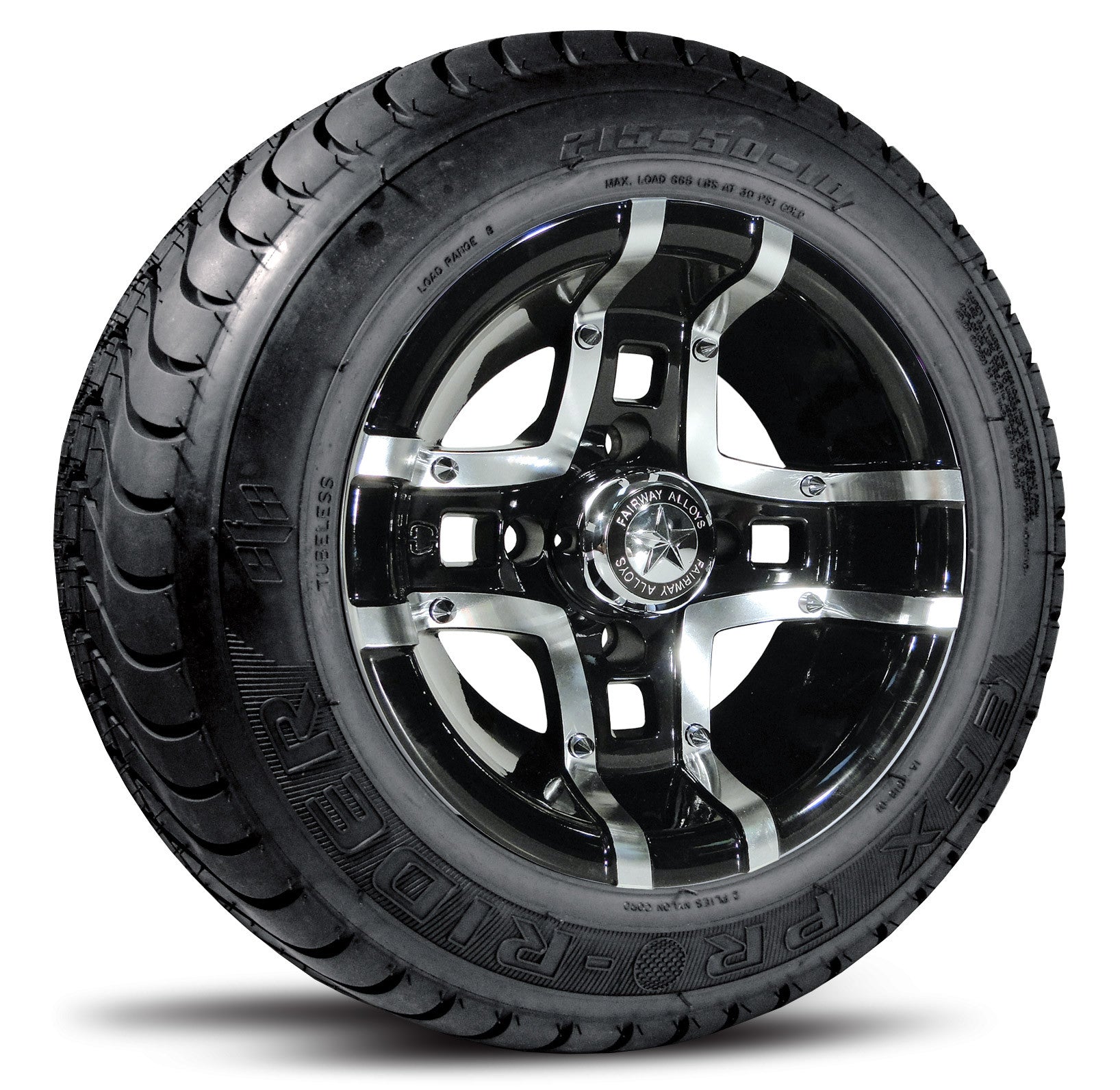 10" Prestige Fairway Alloy Wheel On Street Tire " Free Shipping"