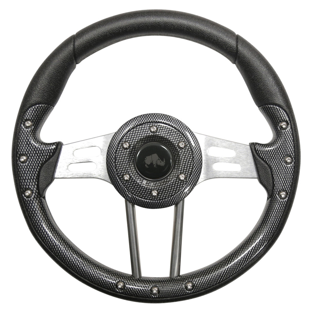 13 Carbon Fiber Brushed  Aluminum Aviator 4 Steering Wheel