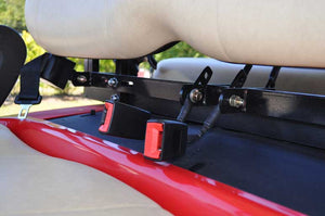 Golf Cart Seat Belt Bracket With Four Retractable Seat Belts