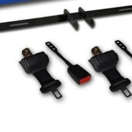 Golf Cart Seat Belt Bracket w/ Two Retractable Seat Belts