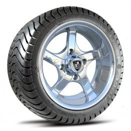 Fairway Allow 12" Rallye Aluminum Polished Wheel & Tire Combo