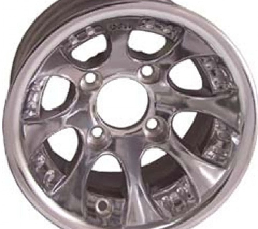 10x7 Aluminum Polished Claw On All Terrain Tire